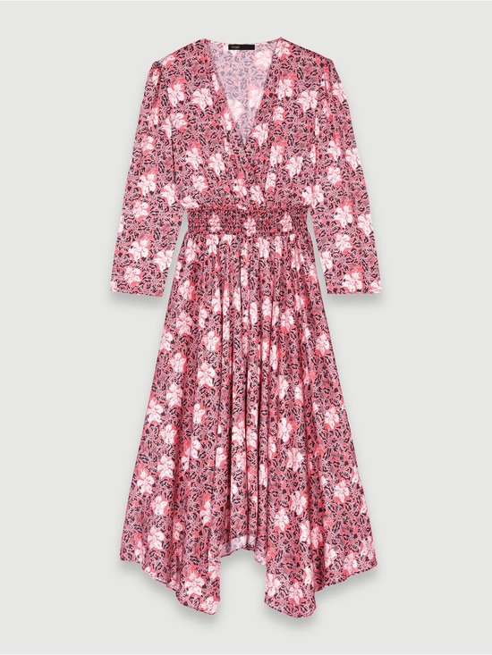 Maje Dresses & Skirts - Maje Pink Floral Midi Dress